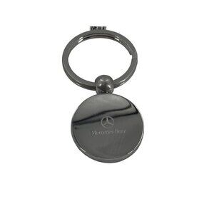 Mercedes Benz Round Silver tone Key Chain